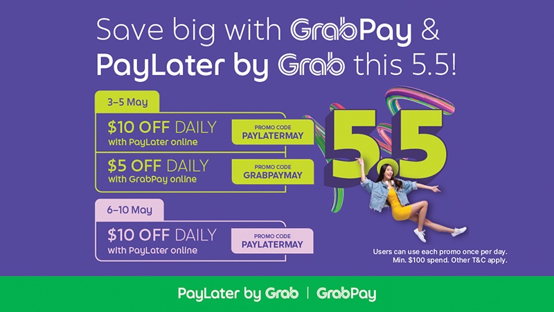 Save Big with GrabPay and PayLater by Grab this 5.5!