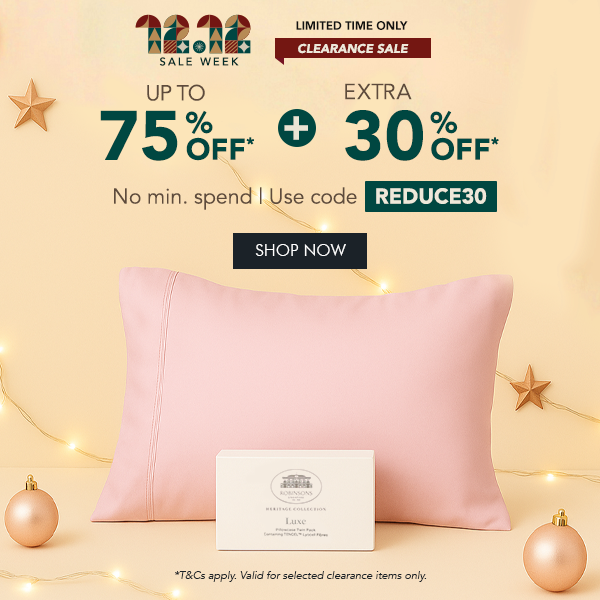 12.12 Week: Clearance Sale Up to 75% OFF + Extra 30% OFF* with code REDUCE30