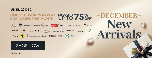 December new arrivals up to 82% off