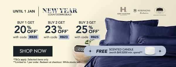 Buy 1 get 20% OFF with code RB20 Buy 2 get 23% OFF with code RB23 Buy 3 Get 25% OFF with code RB25 + FREE Scented Candles – Min. $200 spend 