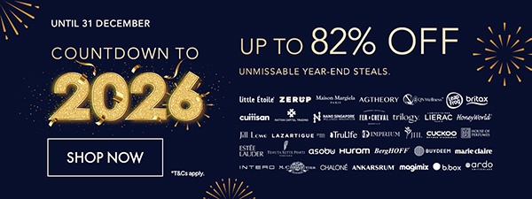 Countdown to 2026 - Up to 82% OFF