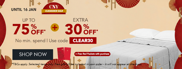 Clearance deals of up to 75% off + extra 30% off