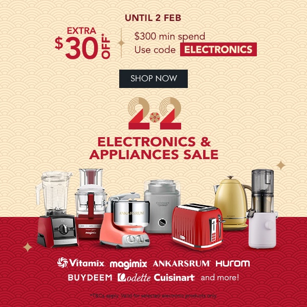 Electronics & Appliances $30 off $300 min. spend with code ELECTRONICS