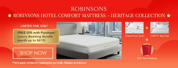Hotel comfort mattress heritage collection Gifts with purchase 