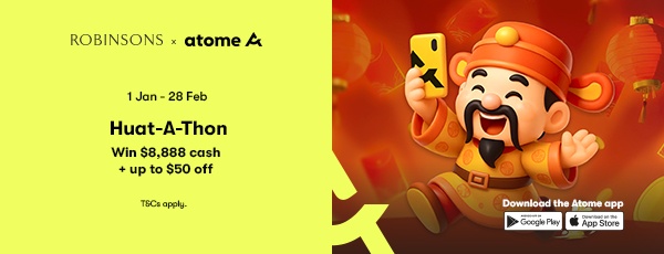 Atome Huat-A-Thon win up to $8,888 cash + up to $50 Off 