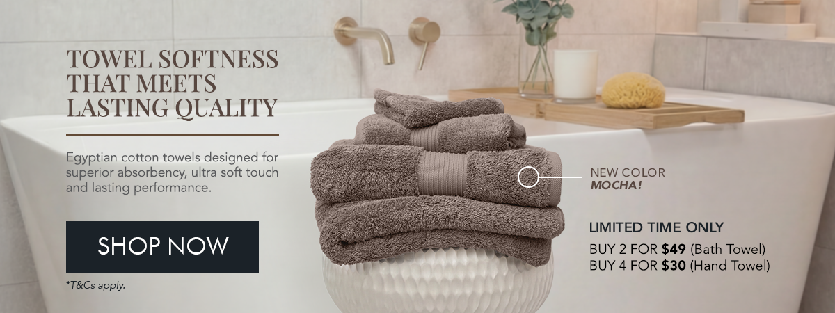 Heritage Collection Egyptian Luxury Towels (NEW COLOUR - Mocha) 