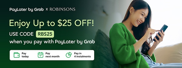 Enjoy $25 off when you pay with GrabPay