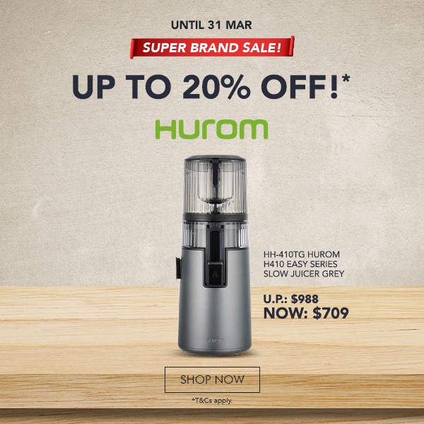 Hurom super brand sale up to 20% off