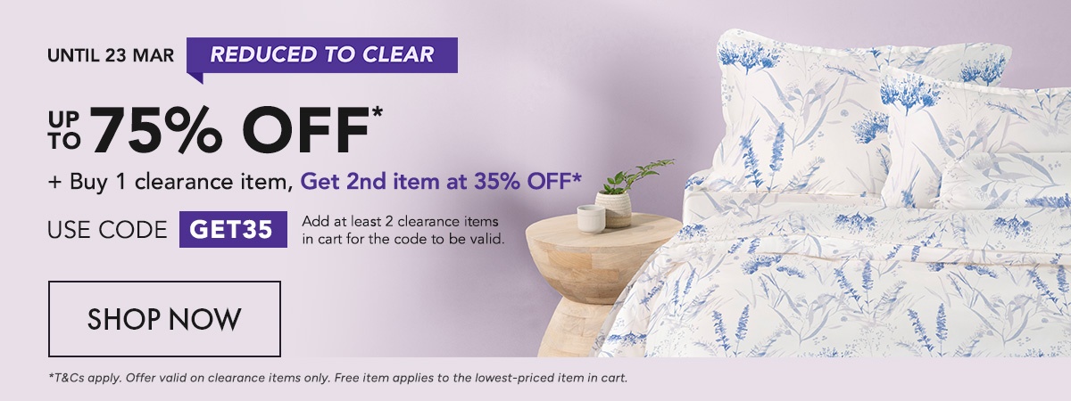 Clearance up to 75% off 