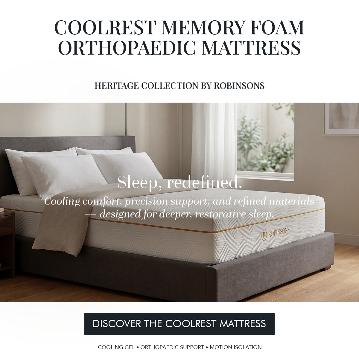 Free Upgrade to King Size + GWP (Any 2x Heritage Collection Pillows + Egyptian Luxury Bed Set)