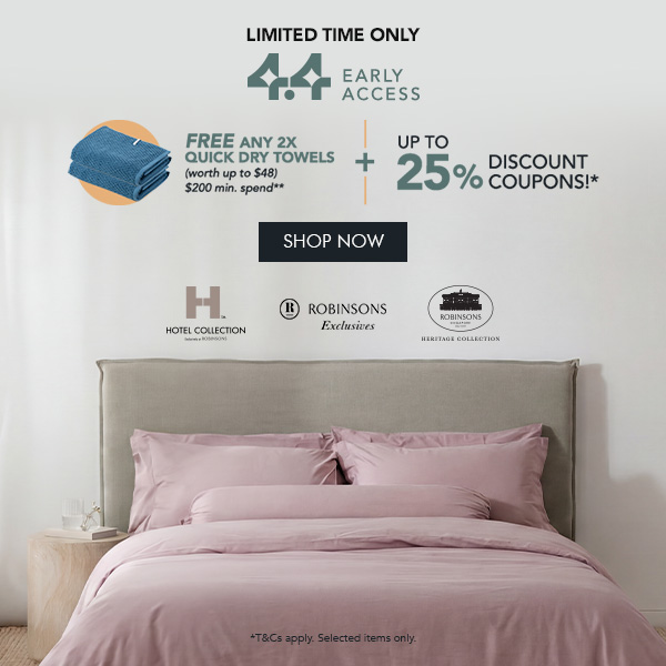 Buy 1 get 20% OFF with code RBC20 Buy 2 get 23% OFF with code RBC23 Buy 3 Get 25% OFF with code RBC25 Free any 2x Quick Dry Towel min. $200 spend