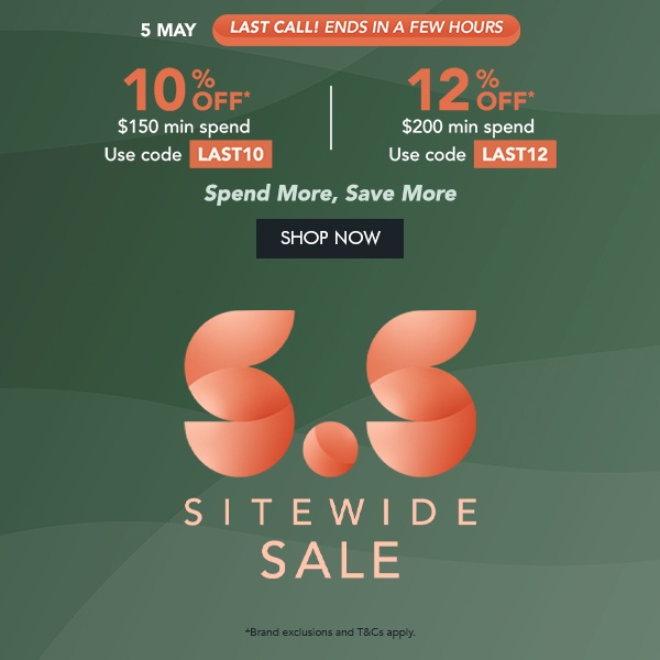 Sitewide last call 