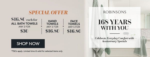 fixed towels price