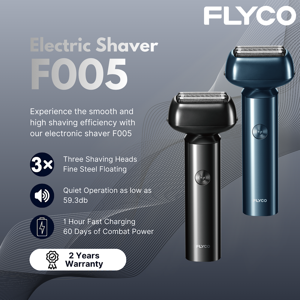 FLYCO Electric Men's Shaver F005 Grey