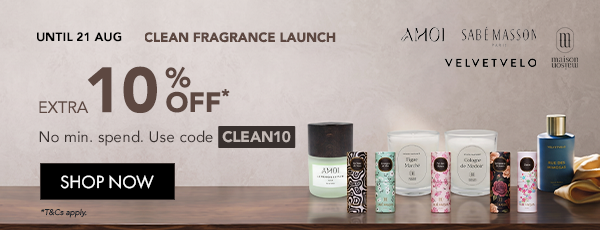 clean fragrance launch 