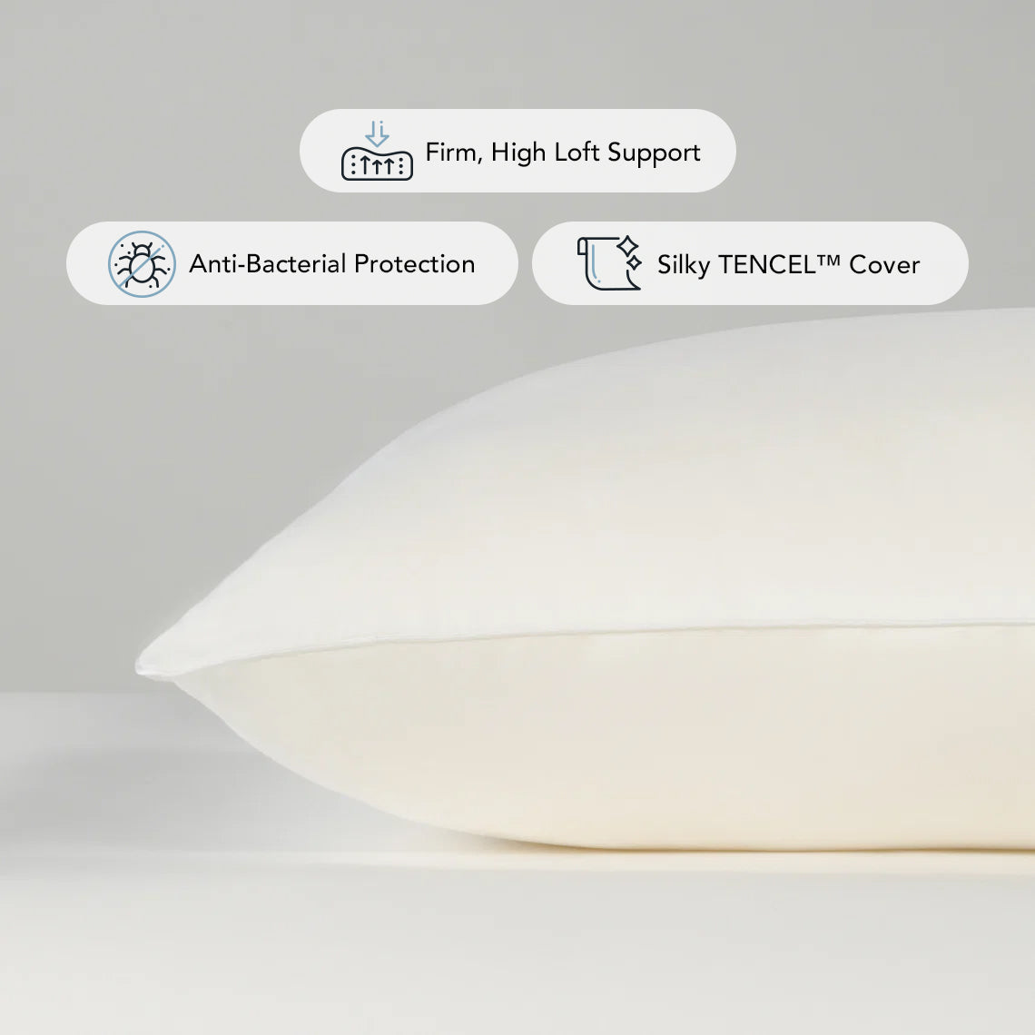 CloudSilk Cooling TENCEL™ Blend Support Pillow - Heritage Collection by Robinsons