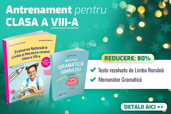 Evaluare Nationala clasa VIII-a: Teste
rezolvate de Limba Romana si Notiuni de Gramatica