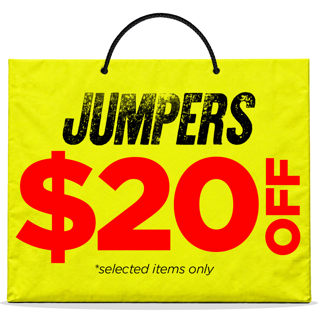 $20 OFF SELECTED JUMPERS