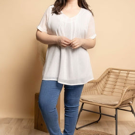 Blus i Stor Storlek - Elegant och Bekväm