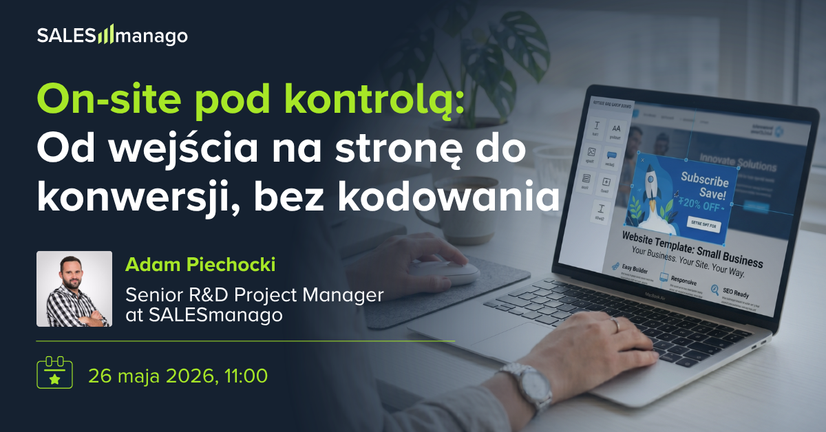 On-site pod kontrolą: Od wejścia na stronę do konwersji, bez kodowania