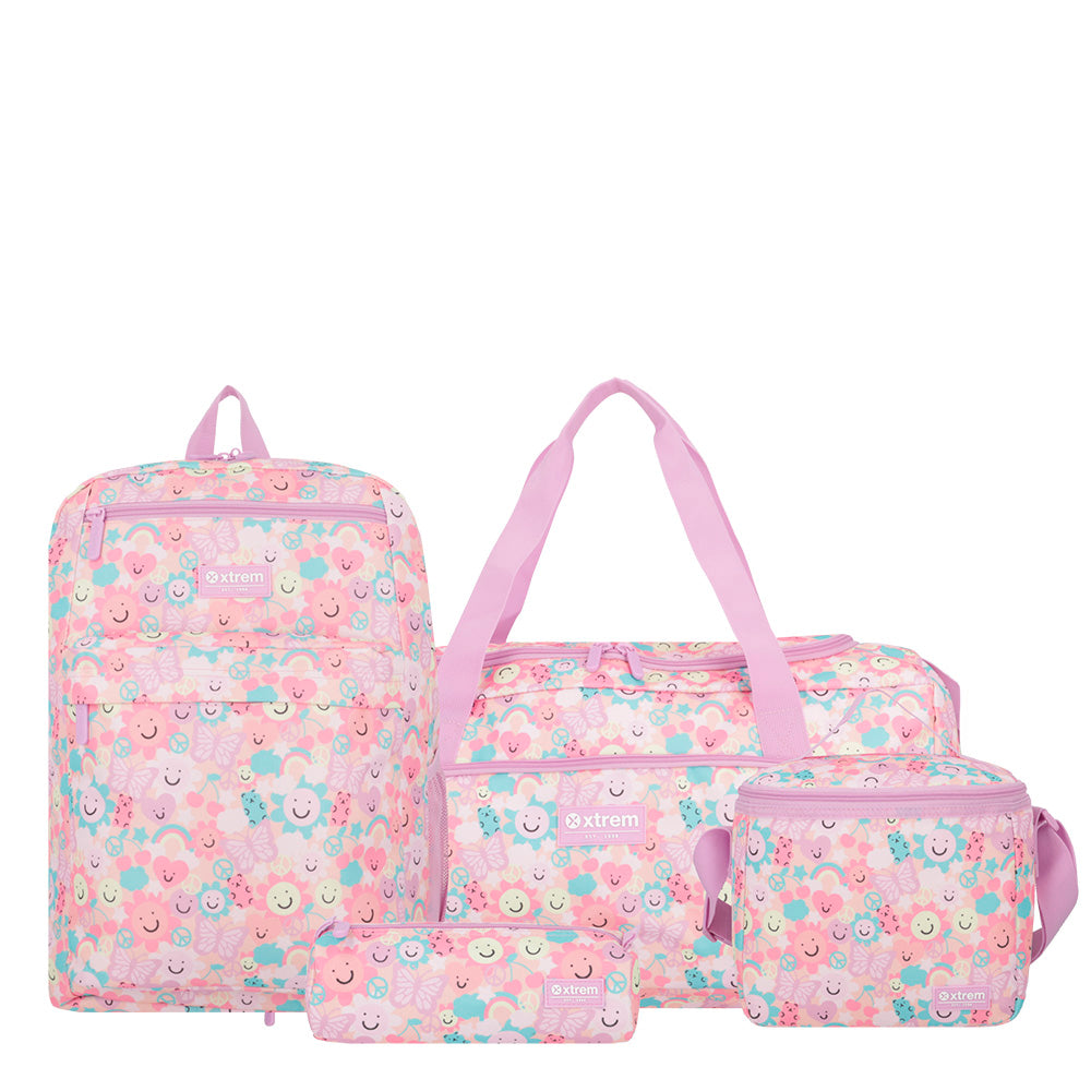 Image of Set Mochila + Bolso + Lonchera + Cartuchera Megapack 2.0 Rosa