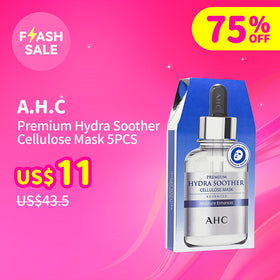 A.H.C Premium Hydra Soother Cellulose Mask 5PCS