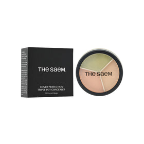 The Saem Cover Perfection Triple Pot Concealer #01 Correct Beige 1pc