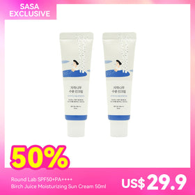 Round Lab SPF50+PA++++ Birch Juice Moisturizing Sun Cream 50ml X2