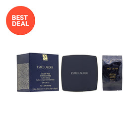 Estee Lauder Double Wear Soft Glow Matte Cushion Makeup SPF 45PA+++ & Refill  #2C0 Cool Vanilla 12g x 2