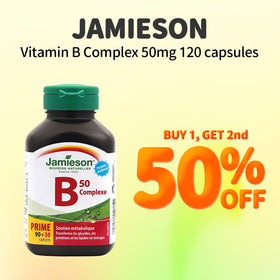 Jamieson Vitamin B Complex 50mg 120 capsules