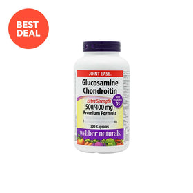 Webber Naturals Glucosamine Chondroitin with Vitamin D3 300 capsules