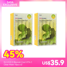Dr.G R.E.D Blemish Cool VITA C Clear Mask 10pcs x2