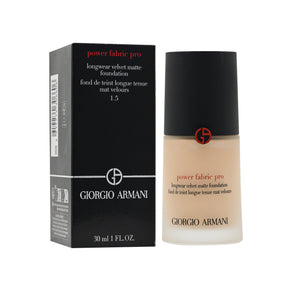 Giorgio Armani Power Fabric Pro Longwear Velvet Matte Foundation  #1.5 30ml