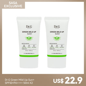 Dr.G Green Mild Up Sun+ SPF50+PA++++ 50ml x2