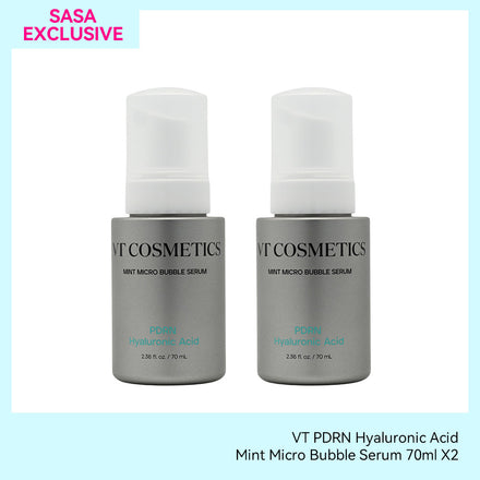 VT PDRN Hyaluronic Acid Mint Micro Bubble Serum  70ml X2