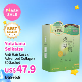 Yutakana Seikatsu Anti Hair Loss x Advanced Collagen 30 Sachet