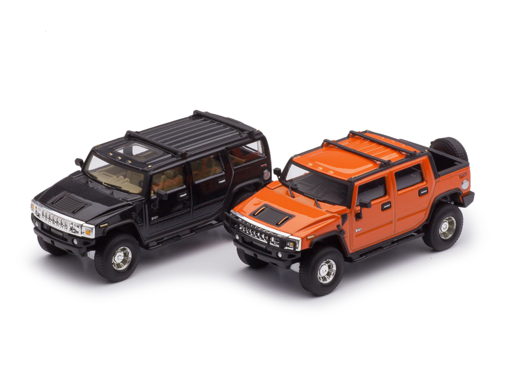 1/43 Hummer H2 черный и H2 SUT