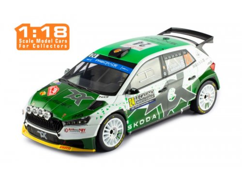 1/18 Skoda Fabia Rally2 #24 Toksport WRT Грязин/Александров 10 место Ралли Монте-Карло 2023