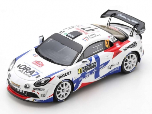 1/43 Alpine A110 Rally Chazel Technologie Course #47 Ралли Монте-Карло 2021 2-й R-Gt Raphaël Astier - Frederic Vauclare