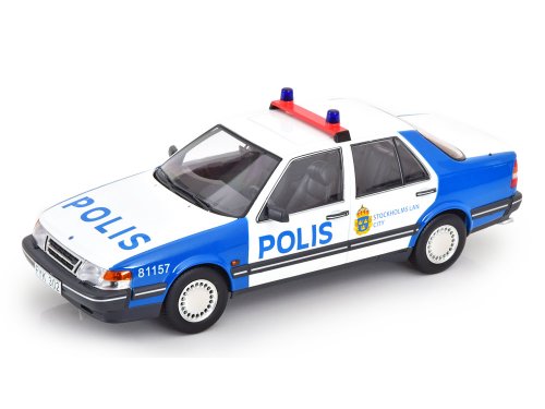 1/18 SAAB 9000 CD Turbo 1990 Swedish Police