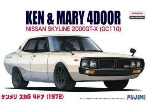 Модель для сборки 1/24 Nissan Skyline 2000GT-X GC-110 1972 Ken & Mary