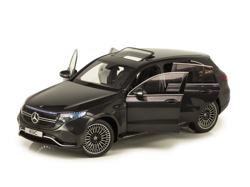 Модель в масштабе 1/18 Mercedes-Benz EQC 400 4MATIC (N293) серый металлик с работающим светом