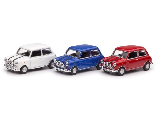 Модель в масштабе 1/43 Набор из 3х Mini Cooper из оригинального фильма Ограбление по-итальянски (The Italian Job)