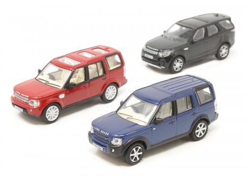 Модель в масштабе 1/76 набор из 3 моделей Land Rover Discovery 3,4 и 5