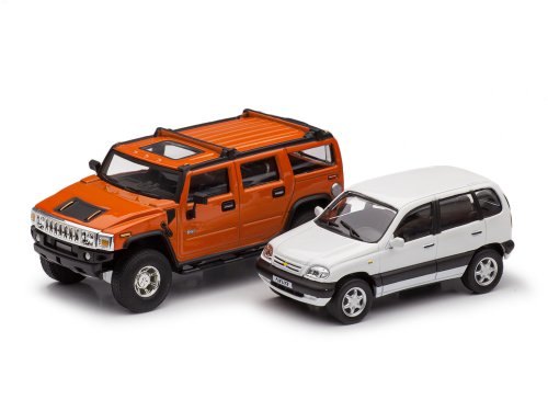 1/43 Набор Hummer H2 Оранжевый и Chevy Niva
