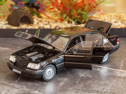 1/18 Mercedes-Benz S600 (W140) 1997 обсидиановый черный металлик