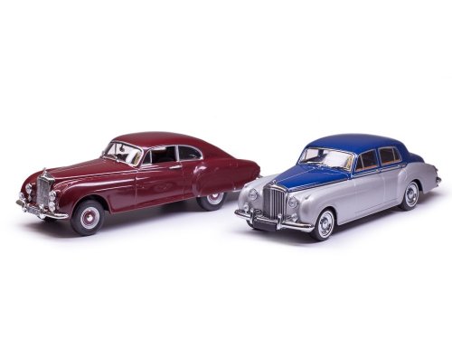 1/43 Набор 2х Bentley S2 1960 серебристый с синим и R-Type Continental 1955
