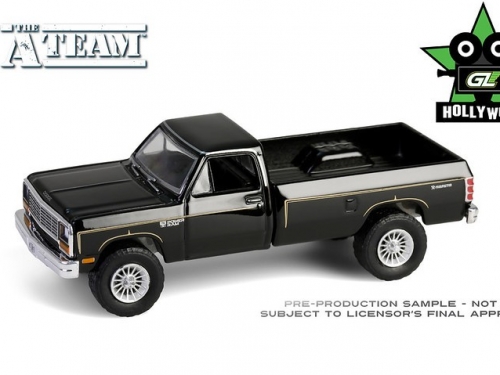 1/64 Dodge Power Ram Prospector 1981 (черный пикап Из Телесериала Команда А)