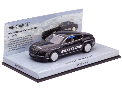 1/43 Bentley Continental GT мировой рекорд на льду 321 км/ч 2007