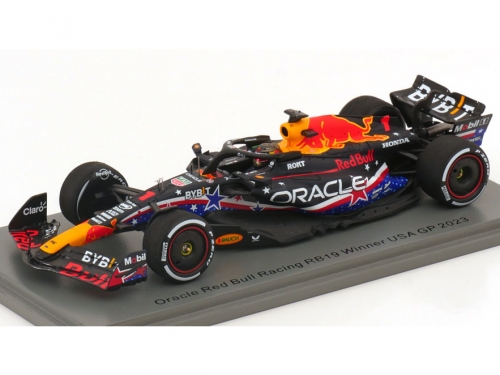 1/43 Red Bull RB19 Формула-1 Победитель Гран-при США, Чемпион мира 2023 Макс Ферстаппен